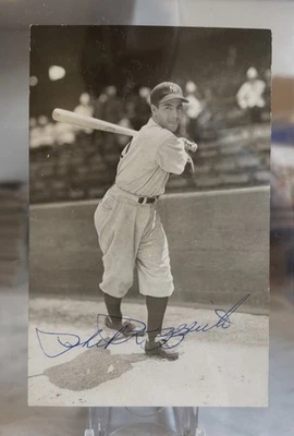 Postal de colección firmada por Phil Rizzuto AUTO New York Yankees Salón de la fama Kodak Foto 1 de 2