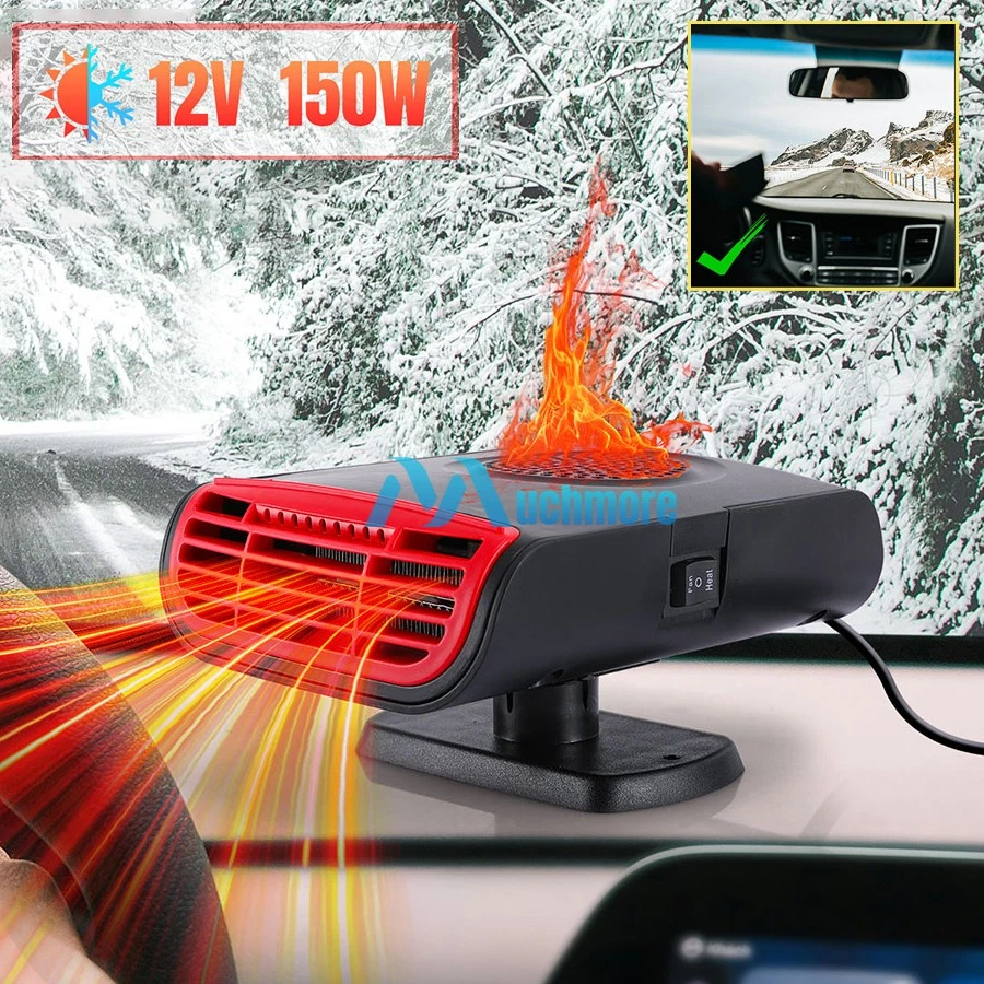 Car Heater 12V Portable Electric DC Heating Fan Defogger Defroster Demister 150W - Image 1 of 4
