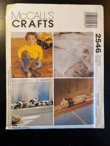 New McCall's 2546 Plush Lounge Pets Sewing Pattern Cow Dog Cat Bunny Draft Stop - Picture 1 of 4