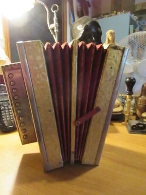 Jouet Ancien  ancien Accordéon pour Enfants soufflets en  TBE début 1900 - Photo 1/4