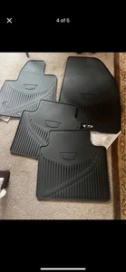 2017-2019 Cadillac XT5 OEM GM Black All Weather Floor Mats Front Rear 84072385 - Picture 1 of 5