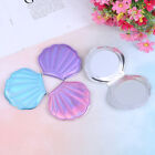 Sea Shell Shape Compact Cosmetic Mirror PU Leather Double Sided Makeup.Magni ?D2