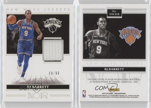 2019-20 Panini Noir New Wave Jerseys /99 RJ Barrett #NW-RJB Rookie RC