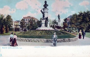 NEW ORLEANS LA - Lafayette Square Tuck Postkarte - UDB (vor 1908) - Bild 1 von 2