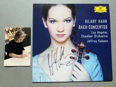 HILARY HAHN   In-person signed  === NEU === Vinyl/LP 12" Autogramm + Foto - Bild 1 von 2