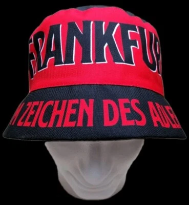 MARKENLOS Fußball Fischerhut Frankfurt Sonnenhut bucket hat Anglerhut 1899
