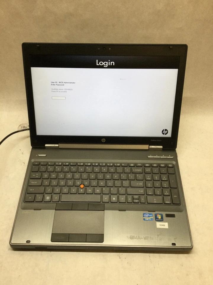 HP EliteBook 8560W 15" Laptop i5-2540M 2.6GHz 2GB RAM NO HDD NO OS BIOS LOCK -DW - Image 1 of 4