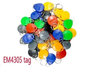 50pcs T5577 EM4305 Rewritable Writable RFID Tag for Copy EM4100 125khz Keyfobs - Picture 1 of 5