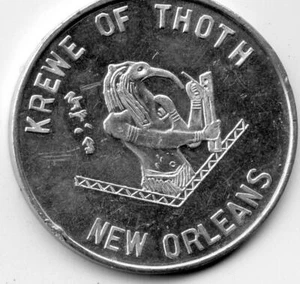 .Mardi Gras Doubloon Krewe of Thoth 2007 Aluminum - Imagen 1 de 2