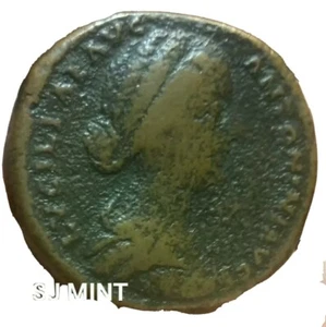 Annia Aurelia Galeria Lucilla 161-166 AD , Sestertius . Marcus Aurelius daughter - Picture 1 of 2