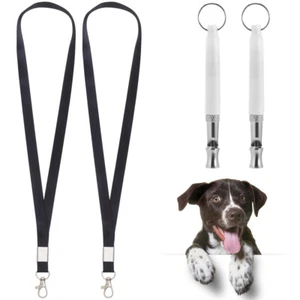 2 pezzi fischietto per animali domestici cordino cane obbedienza addestramento strumenti dispositivo audio fischietti - Foto 1 di 11