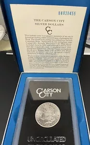 1884 cc morgan dollar gsa W/box And Card - Picture 1 of 4