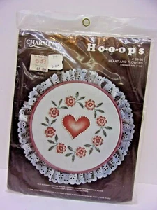 Charmin Hoops Heart and Flowers Design Craft Kit New in Package - Picture 1 of 3
