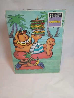 Rompecabezas vintage Garfield el gato 1978 100 piezas Rainbow Works Foto 1 de 2