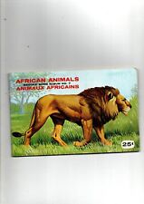 AFRICAN ANIMALS FULL SET 48 CARDS IN CANADIAN BROOKE BOND ALBUM  1964 VG COND