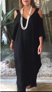 20 22 24 Kaftan Summer Rayon Cotton Plus Size Maxi Beach Cool Dress - Picture 1 of 1