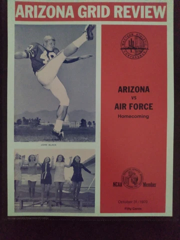 Arizona Wildcats Football Vintage Game Day Football Program Poster 11" x 14" Cover