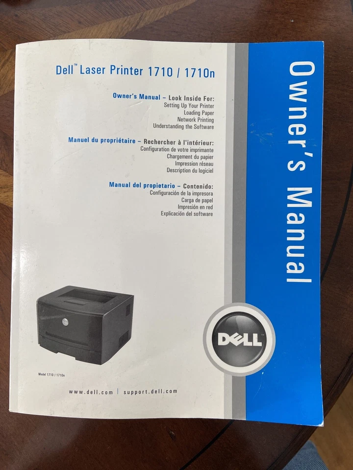 Dell 1710 Laser Printer Owners Manual - Photo 1/1