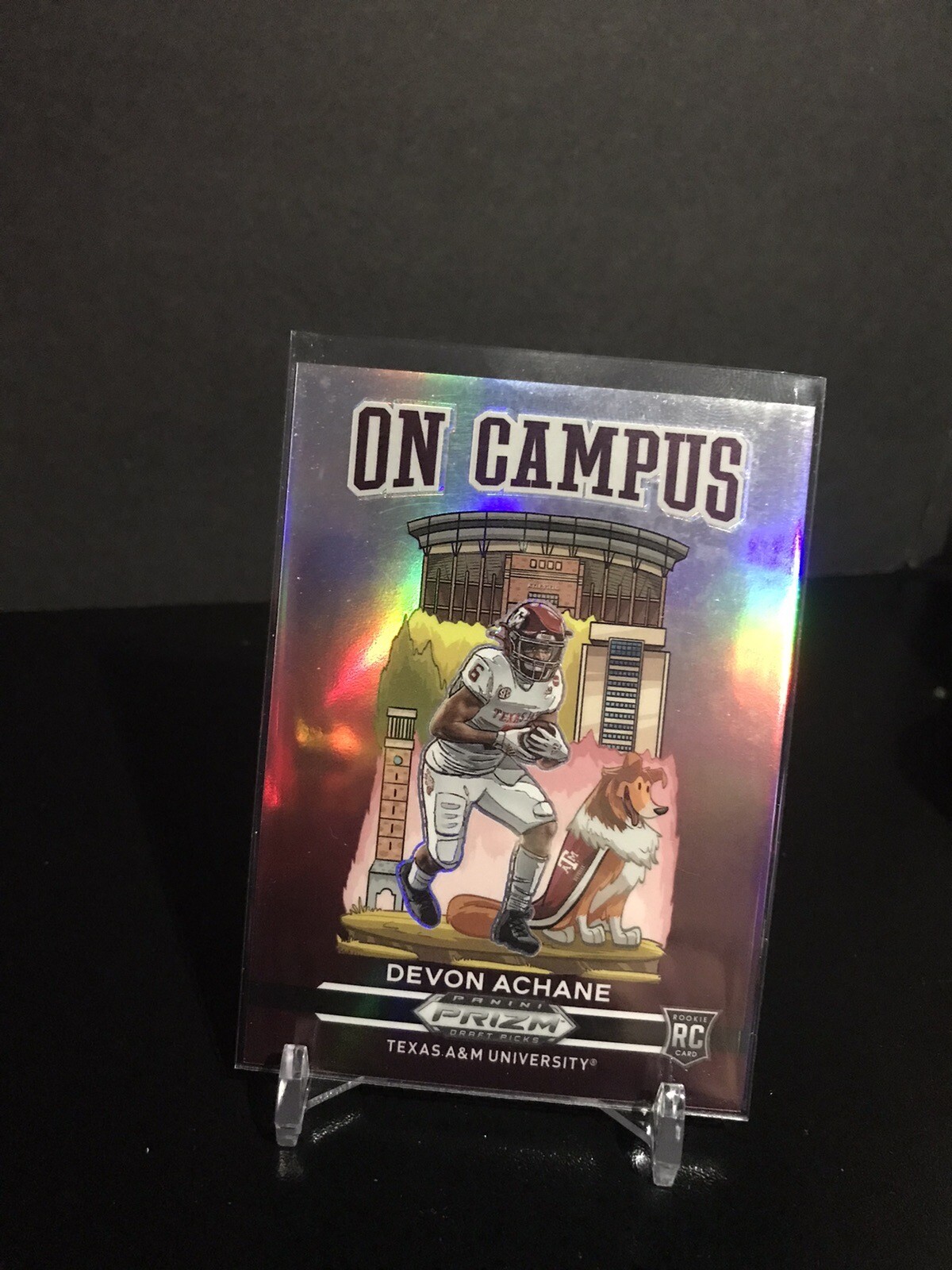 2023 Panini Prizm Draft Picks Devon Achane On Campus SSP RC AGGIES Dolphins