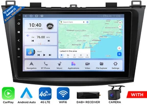 DAB+For Mazda 3 2010-2013 Android 13 8-Core M3BLX6S Car GPS Radio Stereo CarPlay - Picture 1 of 18