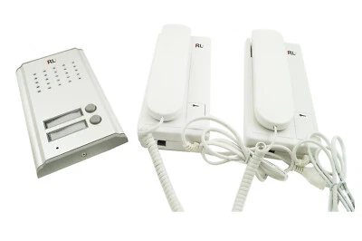 Citofono Bifamiliare Intercomunicante Coppia Moduli Interni Pulsante rl-3208aa - Immagine 1 di 4