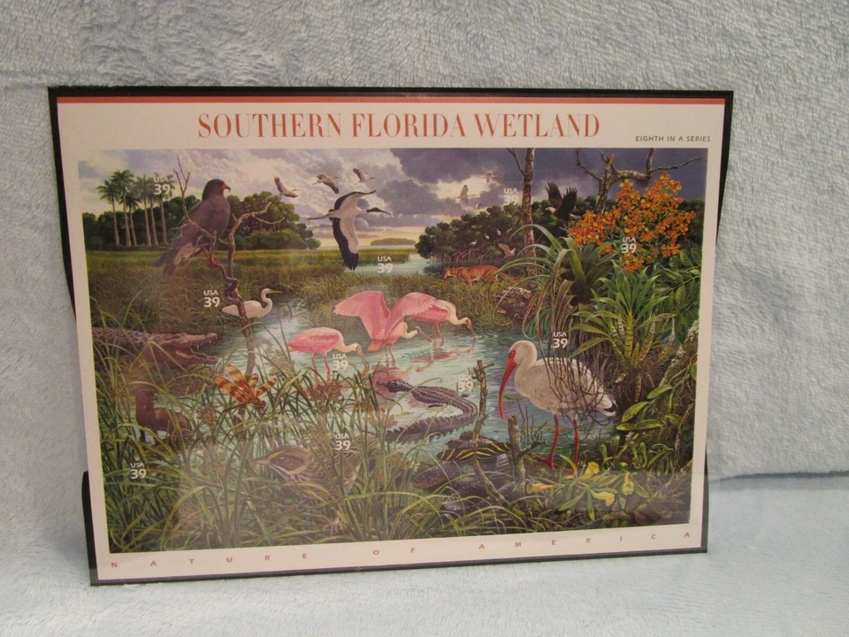 Nature of America: Southern Florida Wetland Plate Block, 8th in a Series - Image 1 of 1