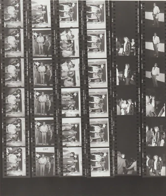 Contact Photo Sheet & Negatives Andy Gibb LeVar Burton Little Stevens MacMurray - Image 1 of 2