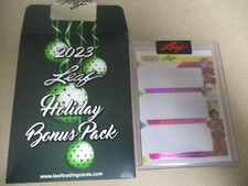 CALEB WILLIAMS, QUINN EWERS, SPENCER RATTLER 2023 LEAF HOLIDAY BONUS PACK 1 OF
