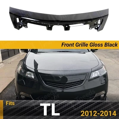 Kit de montaje de cubierta de parrilla/parrilla de parachoques delantero negro brillante para Acura TL 2012-14 Foto 1 de 4