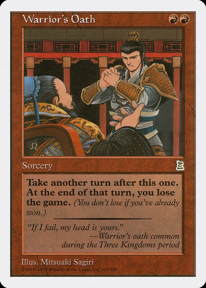 Warrior's Oath [Portal Three Kingdoms] Magic MTG - Image 1 of 1
