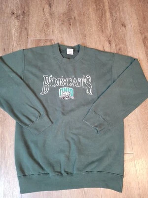Vintage Ohio Bobcats Sweatshirt Adult Size Small Green Long Sleeve Pullover - Image 1 of 4