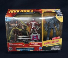 Marvel Iron Man 2 Armored Assault Box set Whiplash Mark V Sea Drone Target