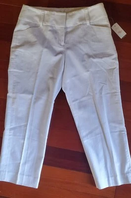 Pantalones cortos de vestir blancos NINE WEST ~ Talla 2 ~ ¡NUEVOS con etiqueta! ~ Venta al por menor: $71.00 Foto 1 de 4