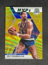 2019-20 Panini Mosaic Wilt Chamberlain MVPs Gold Wave Prizm #300