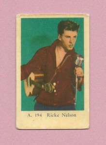 1959 Dutch Gum Card A #194 Ricky Nelson