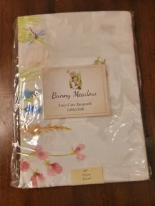 Bunny Meadow Round Tablecloth 60" Round Brand New Jacquard tablecloth - Picture 1 of 6