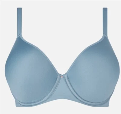 Nuevo con etiquetas Sujetador Chantelle 38DD Comfort Chic Cobertura Completa Personalizado con Aros Azul 114336 Foto 1 de 2