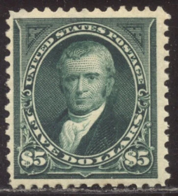 U.S. #278 Mint BEAUTY w/ Cert - 1895 $5 Marshall - Image 1 of 2