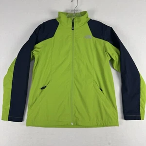 The North Face Jacket XL Youth Boys XL 18/20 Green Fleece Full Zip Pockets Blue - Picture 1 of 13