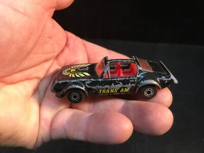 Vintage 1970 Match Box Car Black Trans Am Firebird super fast slot car - Image 1 of 4