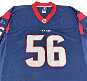Authentic Reebok NFL Equipment Houston Texans Cushing #56 Red Jersey Size 52/2XL - Picture 1 of 10