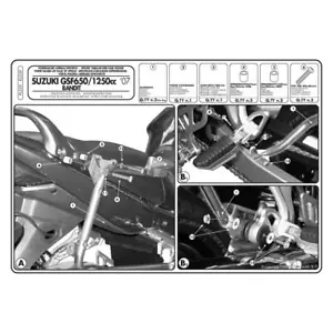 SEITENKOFFERTRÄGER FÜR SUZUKI 650 GSF N BANDIT 2007-2011 - Bild 1 von 1