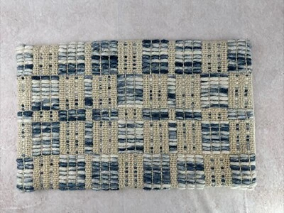 Decorative Pillow Magnolia Home Blue/Ivory Wool Loloi 21x13" Cottagecore - Image 1 of 4