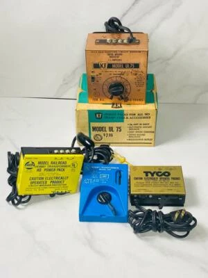 Vintage Lot of 4 HO Electric Power Pack Train Transformer Model Trains   - Image 1 of 4