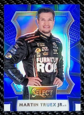 Martin Truex Jr - 2017 Panini Select #33 Grandstand - Blue Prizm #50/199 - JGR - Image 1 of 3