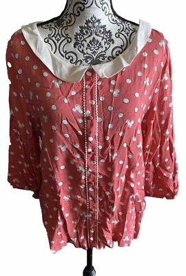 Blusa Disney Lauren Conrad XL estampa Mickey Mouse nova com etiquetas - Imagem 1 de 4