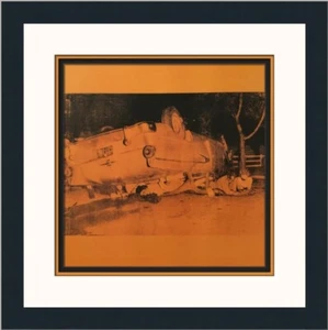 Andy Warhol Orange Disaster Custom Framed Print - Picture 1 of 2