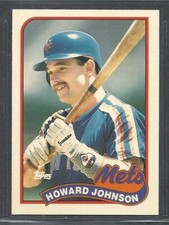1989 Topps Limited Edition Tiffany - #383 - Howard Johnson - New York Mets