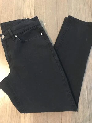 New ESCADA Sport Black,Straight, Stratch, Cropped,With Logo JEANS PANTS, size 36 - Image 1 of 4
