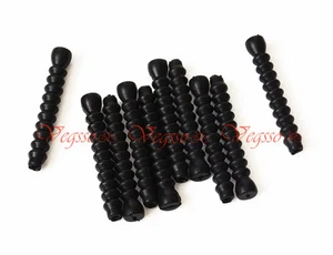 NEW ALLIGATOR V-BRAKE INNER CABLE RUBBER SHIELD PROTECTOR 5MMx35MMx10pcs, BLACK - Picture 1 of 8